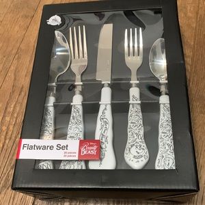 Beauty and the beast flatware set